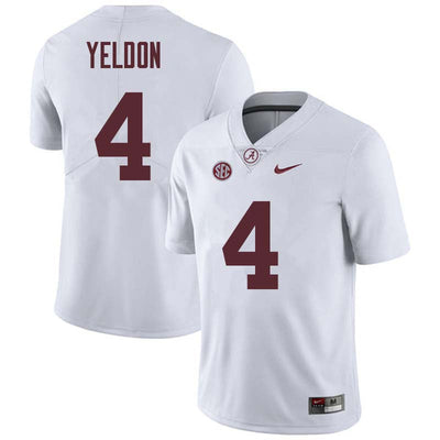 Men's #4 T.J. Yeldon Alabama Crimson Tide Football Jersey