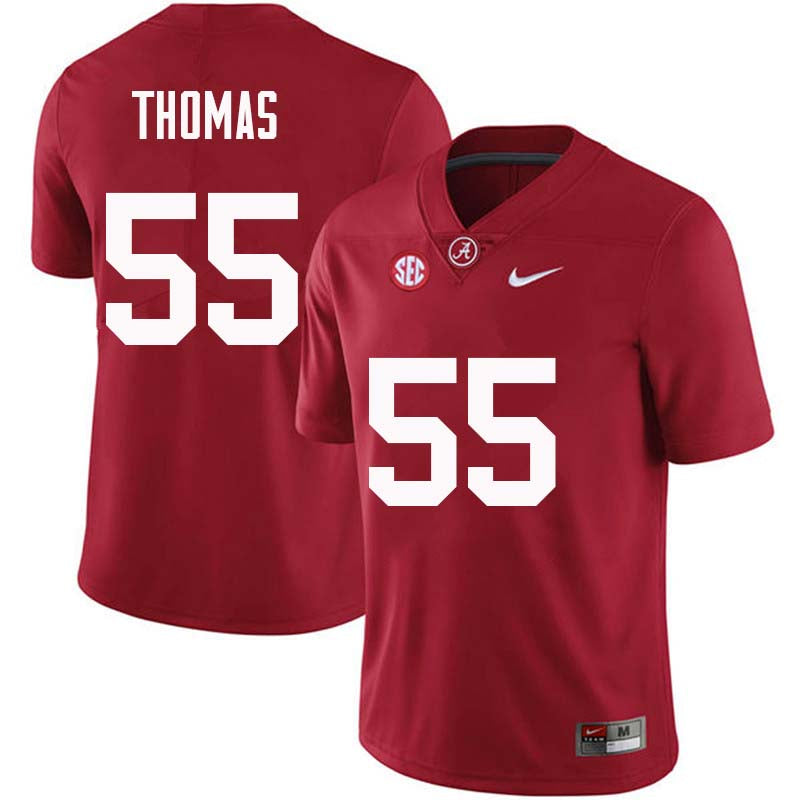 Men's #55 Derrick Thomas Alabama Crimson Tide  Football Jersey