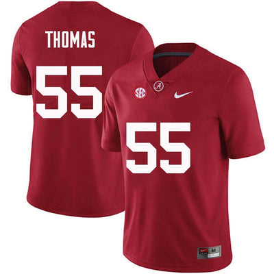 Men's #55 Derrick Thomas Alabama Crimson Tide  Football Jersey