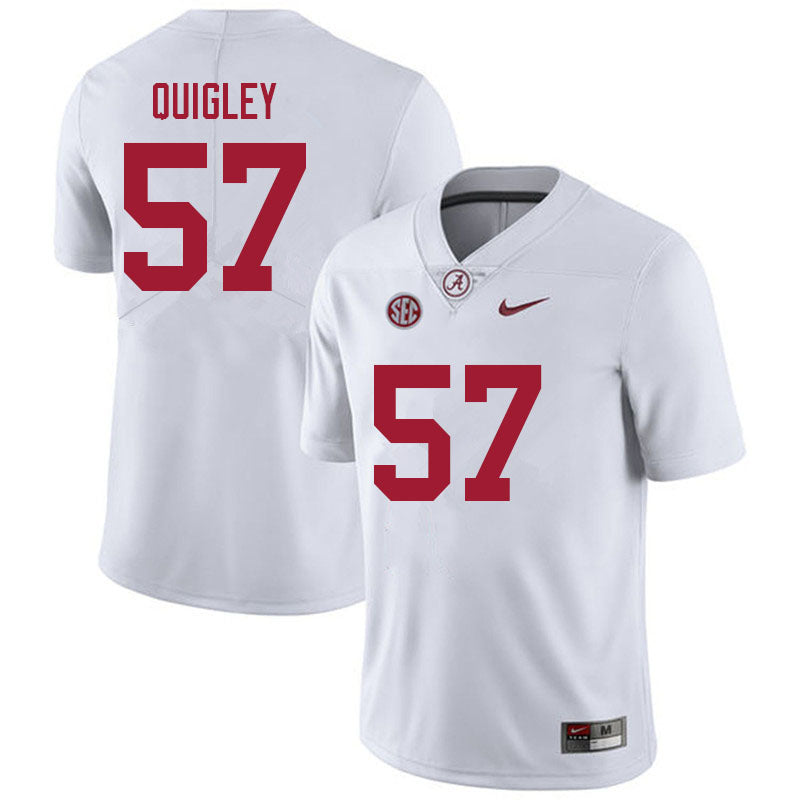 Men's  #57 Chase Quigley Alabama Crimson Tide Football Jersey