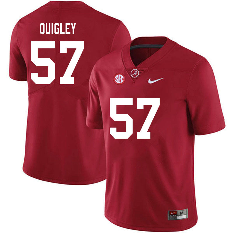 Men's  #57 Chase Quigley Alabama Crimson Tide Football Jersey