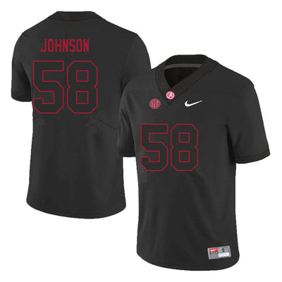 Men's #58 Christian Johnson Alabama Crimson Tide Football Jersey