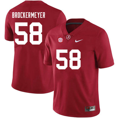 Men's #58 James Brockermeyer Alabama Crimson Tide Football Jersey