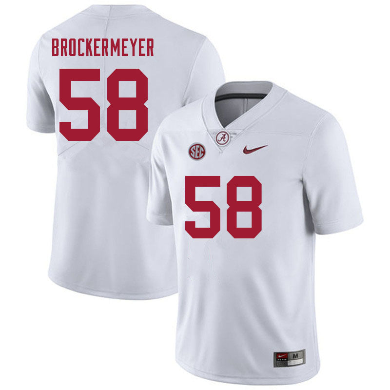 Men's #58 James Brockermeyer Alabama Crimson Tide Football Jersey