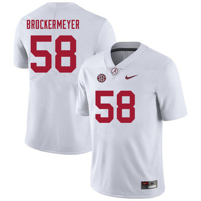 Men's #58 James Brockermeyer Alabama Crimson Tide Football Jersey
