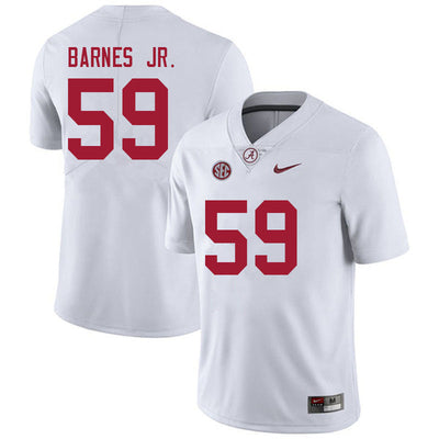 Men's  #59 Anquin Barnes Jr. Alabama Crimson Tide Football Jersey