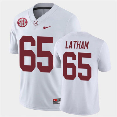Men's #65 JC Latham Alabama Crimson Tide Football Jersey