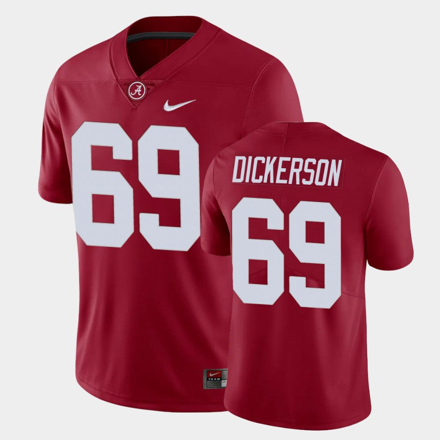 Men's #69 Landon Dickerson Alabama Crimson Tide Football Jersey