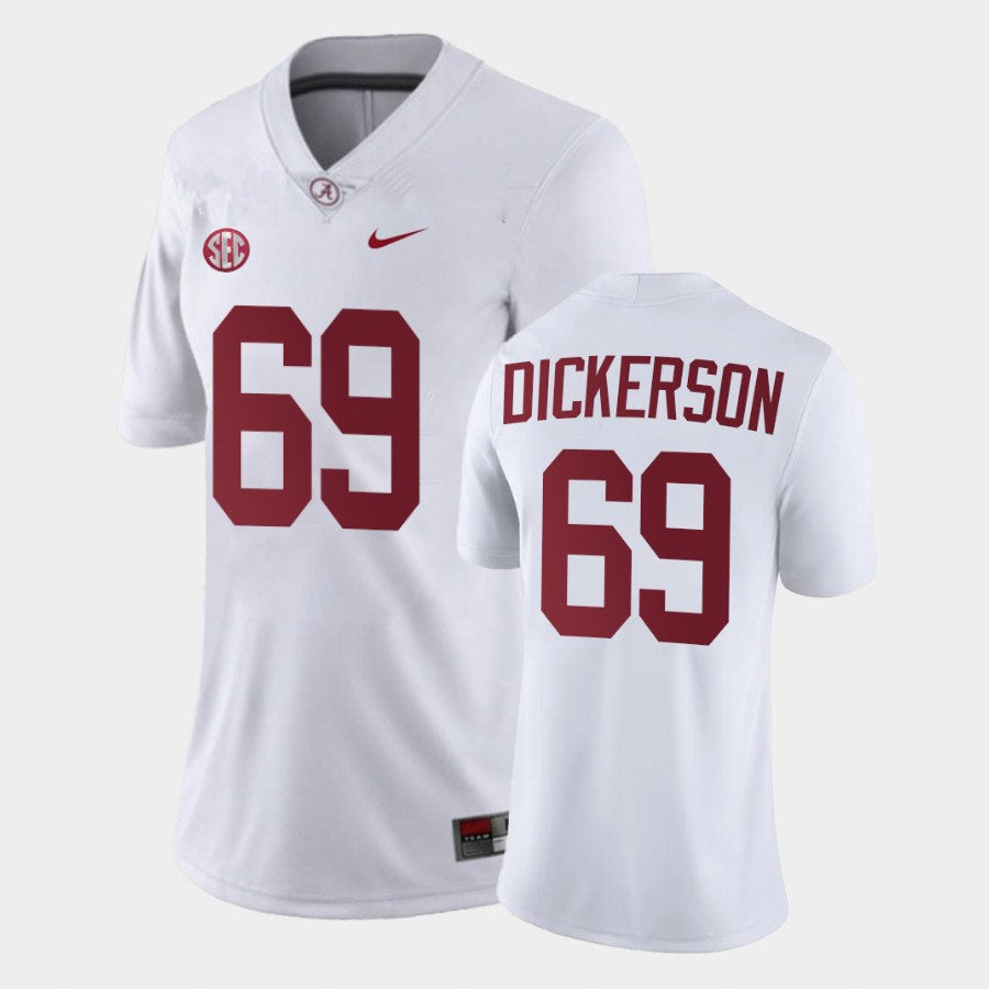Men's #69 Landon Dickerson Alabama Crimson Tide Football Jersey