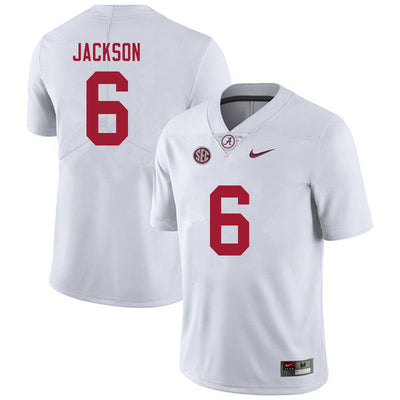 Men's  #6 Khyree Jackson Alabama Crimson Tide Football Jersey