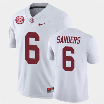 Men's  #6 Trey Sanders Alabama Crimson Tide Football Jersey