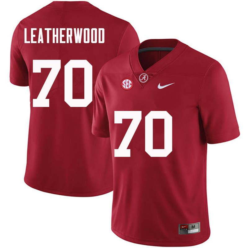 Men's #70 Alex Leatherwood Alabama Crimson Tide Football Jersey