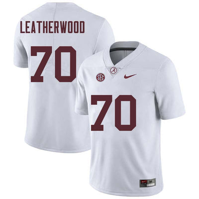 Men's #70 Alex Leatherwood Alabama Crimson Tide Football Jersey