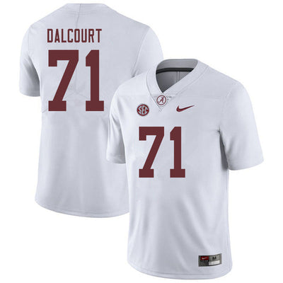 Men's #71 Darrian Dalcourt Alabama Crimson Tide Football Jersey