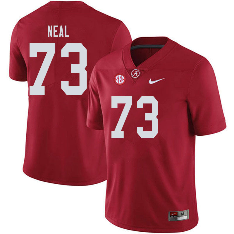 Men's #73 Evan Neal Alabama Crimson Tide Football Jersey