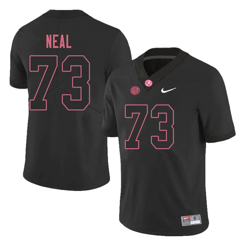 Men's #73 Evan Neal Alabama Crimson Tide Football Jersey