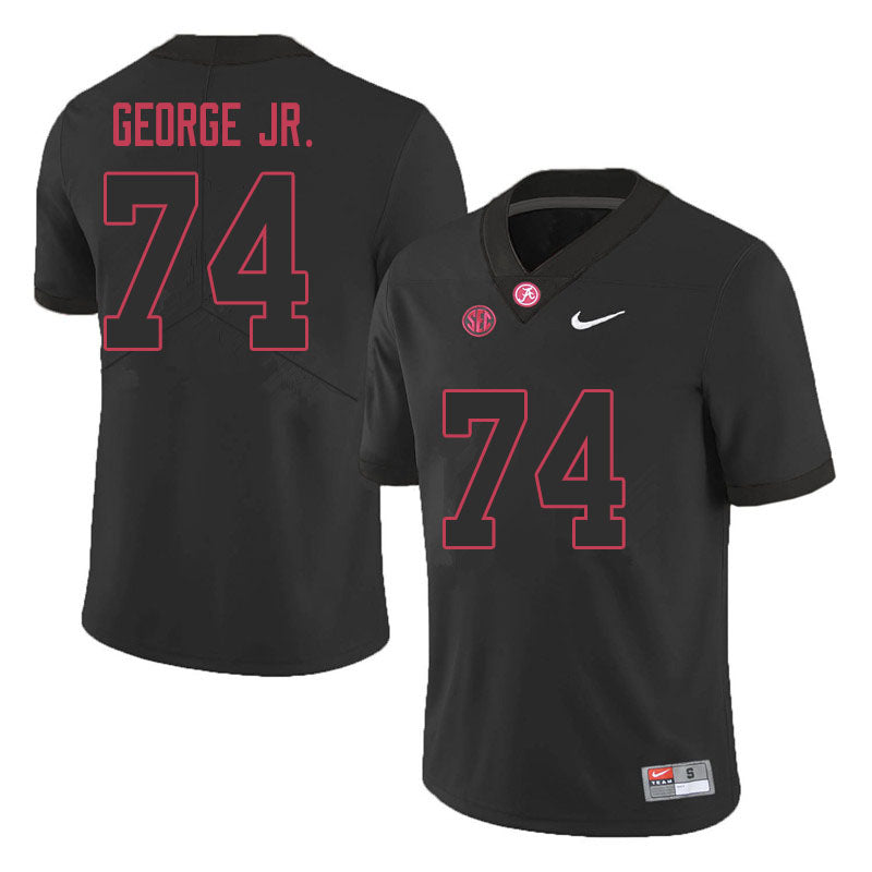 Men's #74 Damieon George Jr. Alabama Crimson Tide Football Jersey