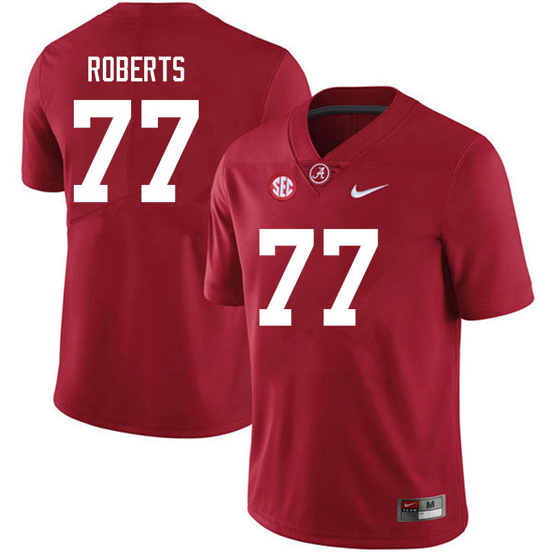 Men's #77 Jaeden Roberts Alabama Crimson Tide  Football Jersey