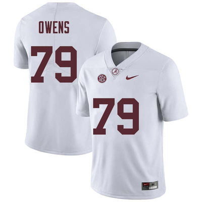 Men's #79 Chris Owens Alabama Crimson Tide Football Jersey