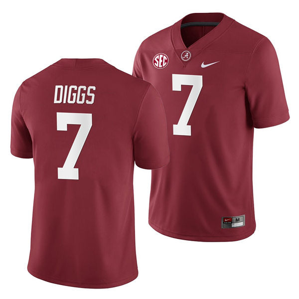 Men's #7 Trevon Diggs Alabama Crimson Tide  Football Jersey