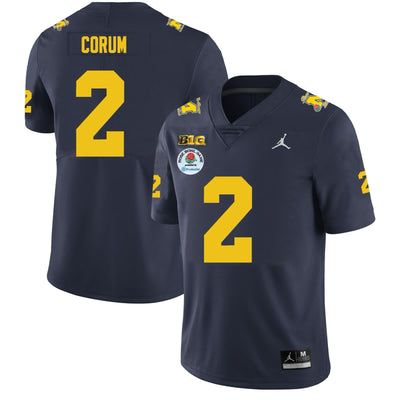 Men's #2 Blake Corum Alumni Michigan Wolverines Football Jersey