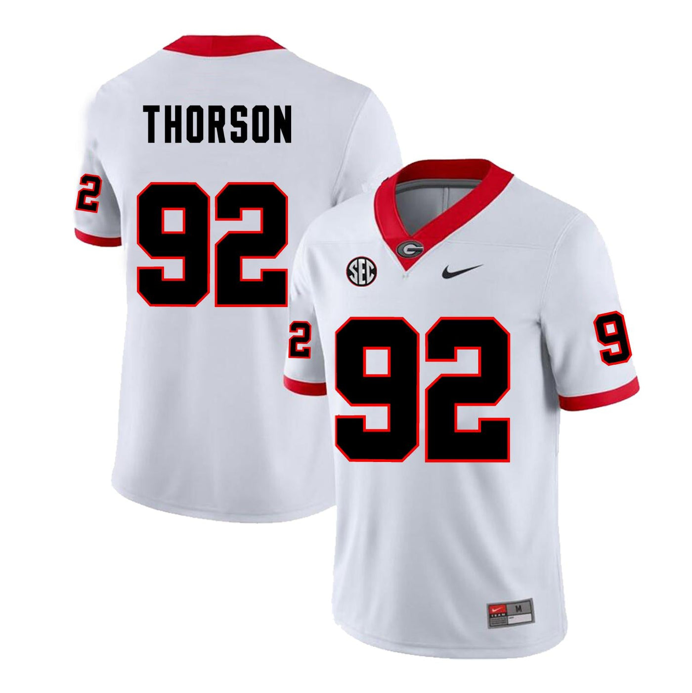Men's #92 Brett Thorson Georgia Bulldog College Football Jersey