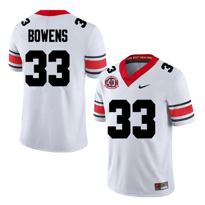 Men's #33 Chauncey Bowens Georgia Bulldog College Football Jersey