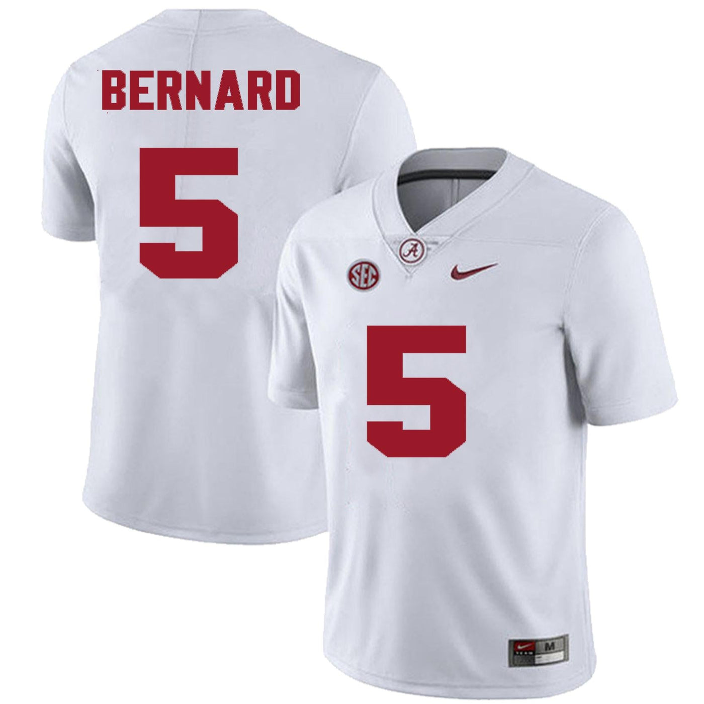 Men's #5 Germie Bernard Alabama Crimson Tide Football Jersey