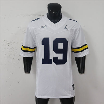 Men’s Michigan Wolverines #19 Bryce Underwood Football Jersey