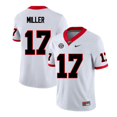 Men's #17 Jam Miller Georgia Bulldog College Football Jersey