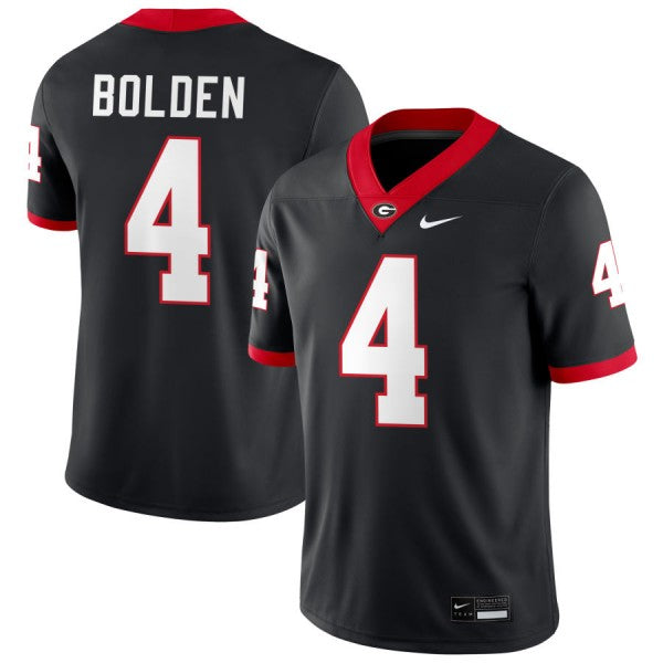 Men's #4 KJ Bolden Georgia Bulldogs Football Jersey