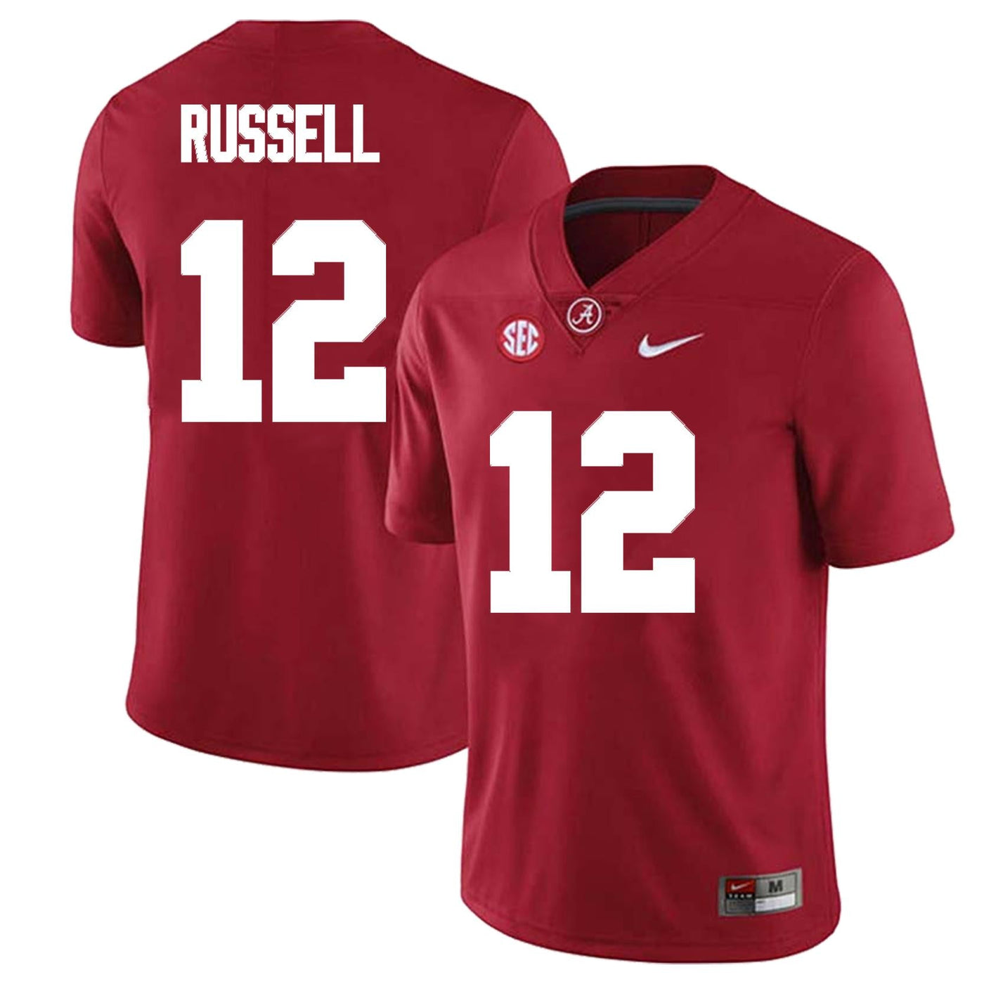 Men's #12 Keelon Russell Alabama Crimson Tide Football Jersey