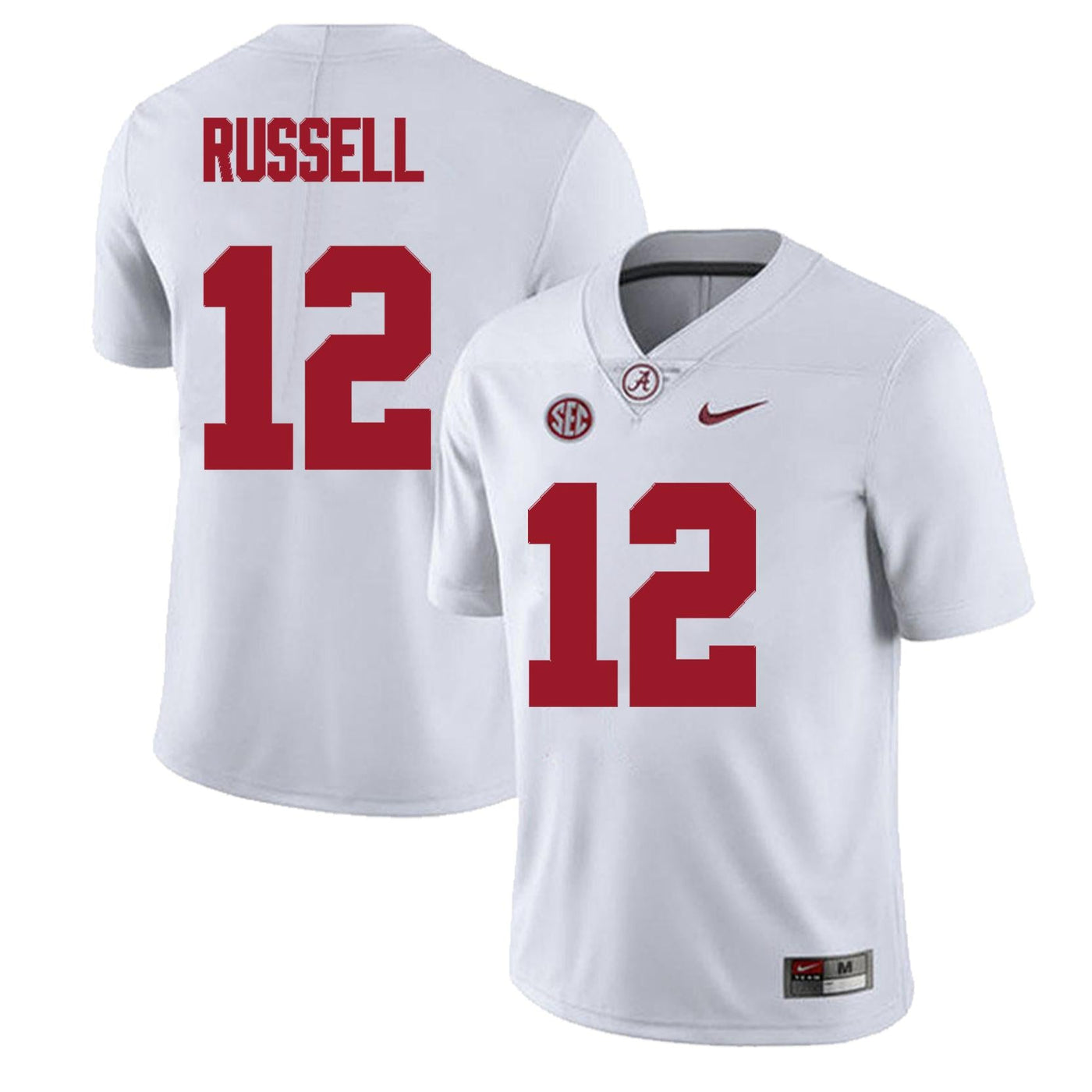 Men's #12 Keelon Russell Alabama Crimson Tide Football Jersey