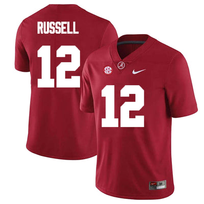 Men's #12 Keelon Russell Alabama Crimson Tide Football Jersey