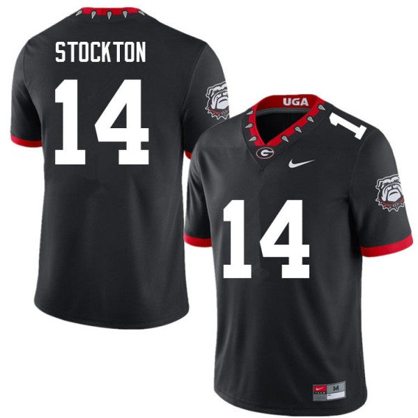 Men’s #14 Gunner Stockton Georgia Bulldogs Football Jersey