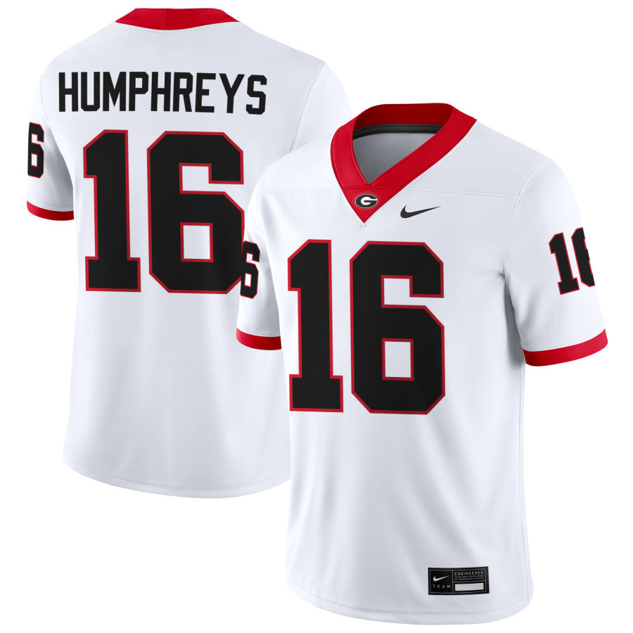 Men’s  #16 London Humphreys Georgia Bulldogs Football Jersey