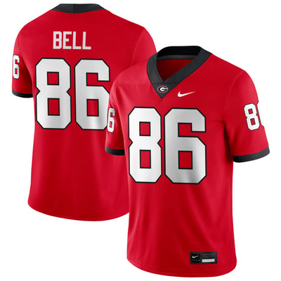 Men’s #86 Dillon Bell Georgia Bulldogs Football Jersey