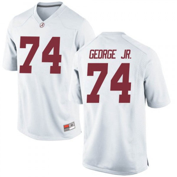 Men's #74 Damieon George Jr. Alabama Crimson Tide Football Jersey