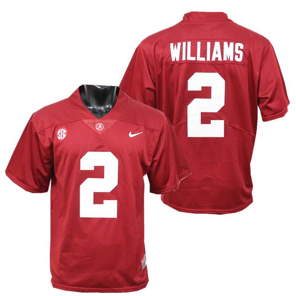 Men’s #2 Ryan Williams Alabama Crimson Tide  Football Jersey