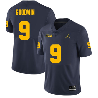 Men’s #9 Channing Goodwin Michigan Wolverines Football Jersey