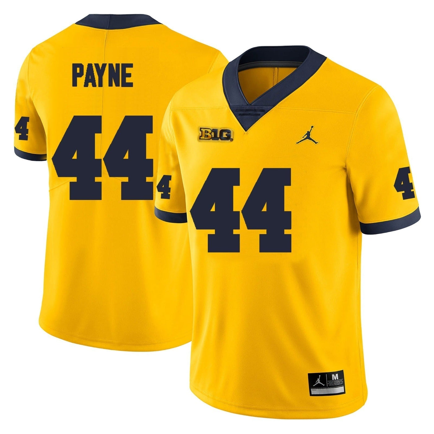 Men’s #44 Damon Payne Michigan Wolverines  Football Jersey