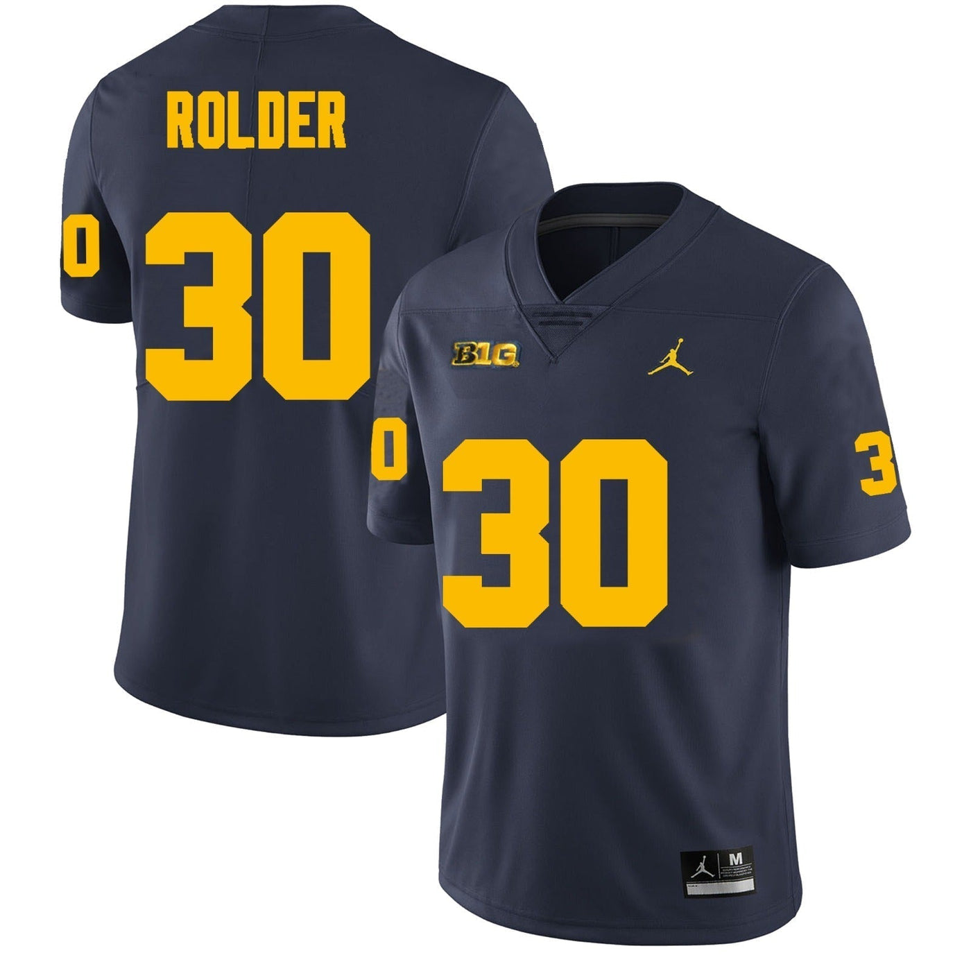 Men’s #30 Jimmy Rolder Michigan Wolverines  Football Jersey