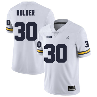 Men’s #30 Jimmy Rolder Michigan Wolverines  Football Jersey