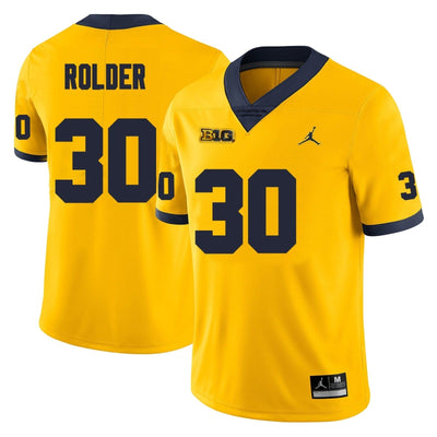 Men’s #30 Jimmy Rolder Michigan Wolverines  Football Jersey