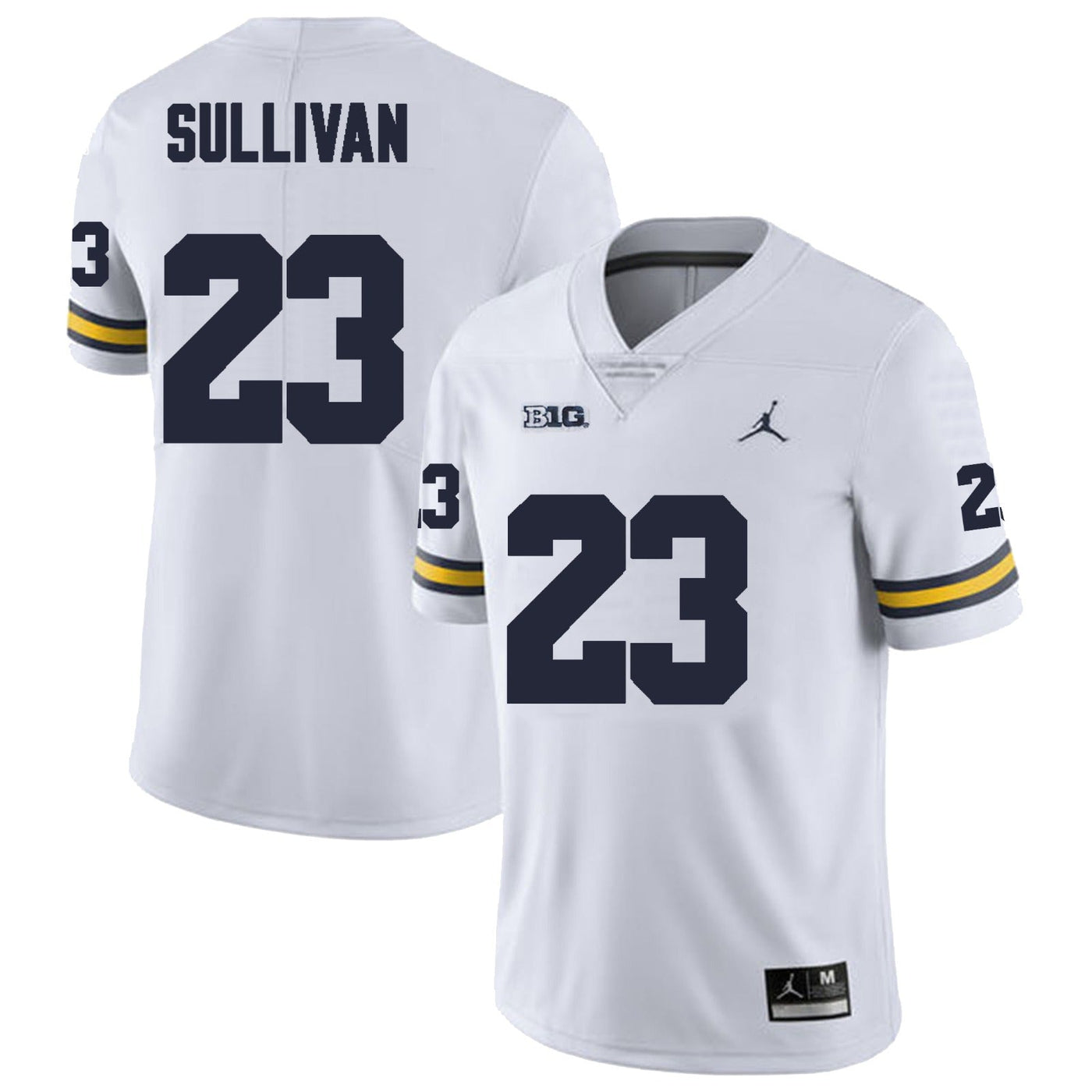 Men’s #23 Cole Sullivan Michigan Wolverines Football Jersey