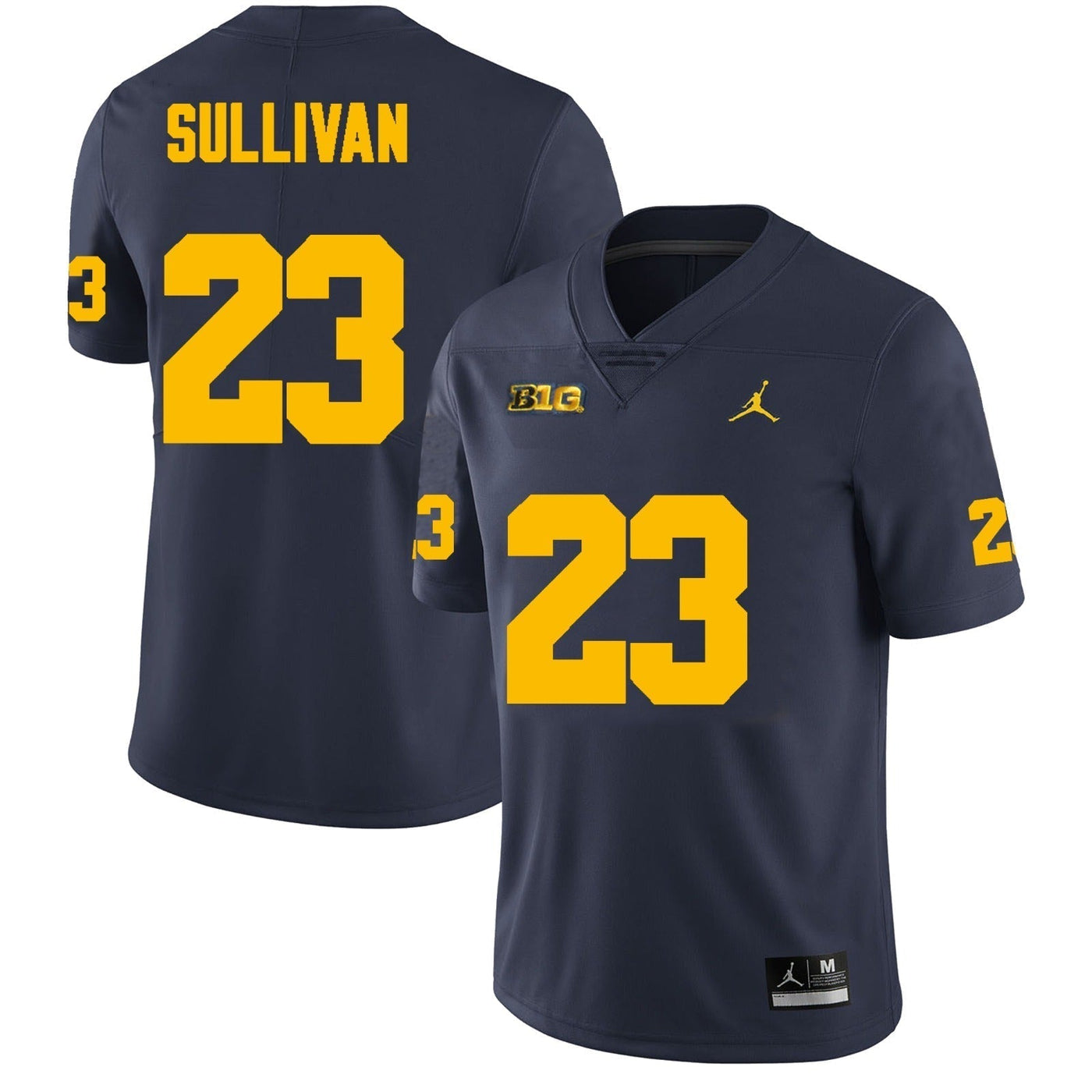 Men’s #23 Cole Sullivan Michigan Wolverines Football Jersey