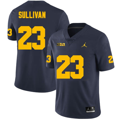 Men’s #23 Cole Sullivan Michigan Wolverines Football Jersey