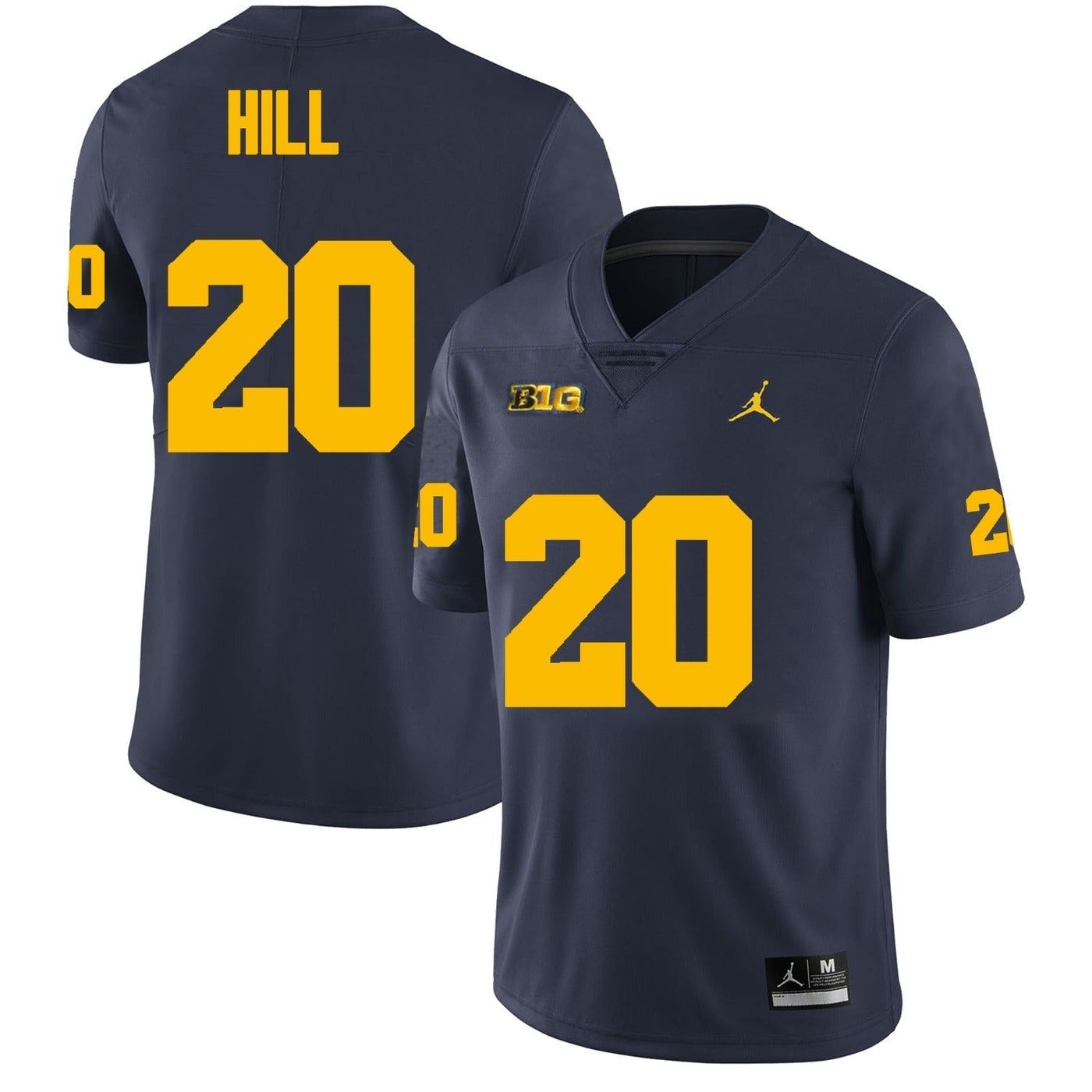 Men’s #20 Jyaire Hill Michigan Wolverines Football Jersey