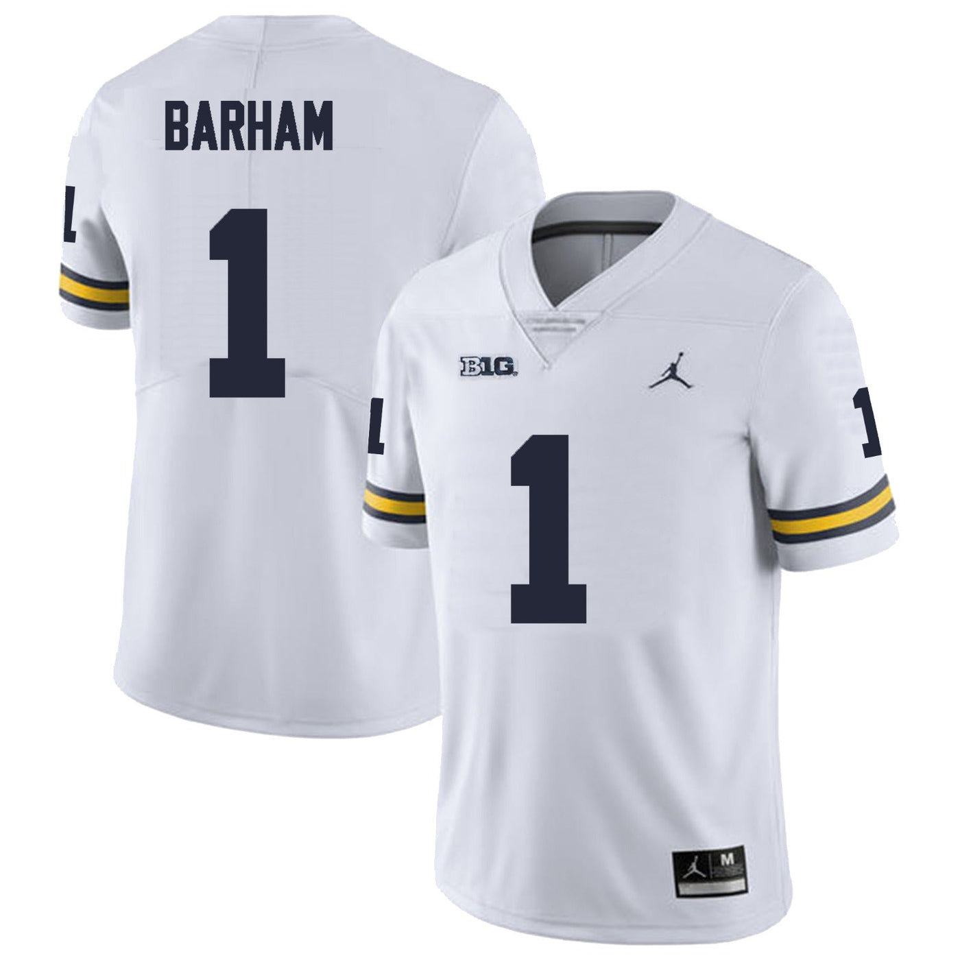 Men’s #1 Jaishaw Barham Michigan Wolverines Football Jersey