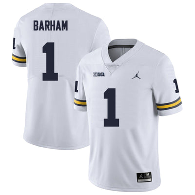 Men’s #1 Jaishaw Barham Michigan Wolverines Football Jersey